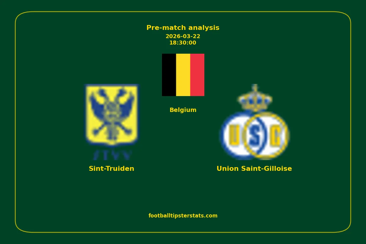 Pre-match analysis: Sint-Truiden vs Union Saint-Gilloise on 2026-03-22